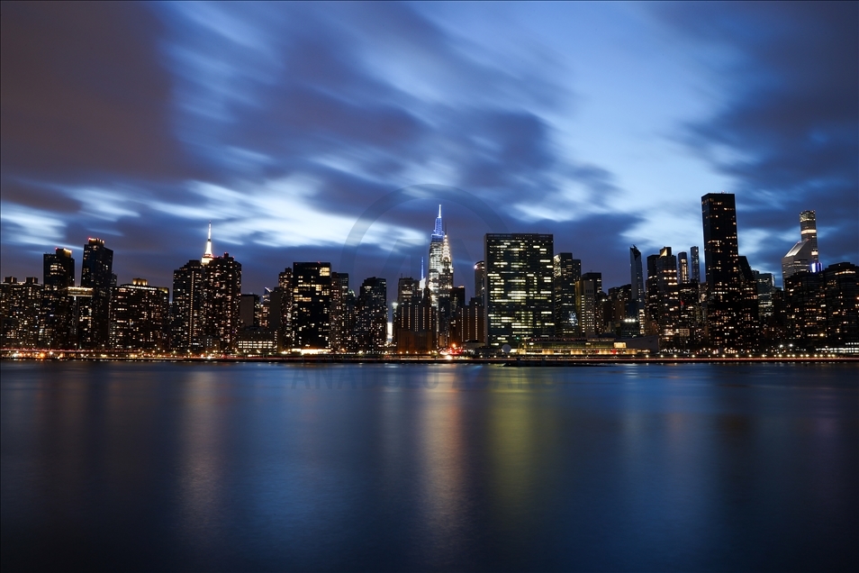 Sunset view with long exposure in NYC