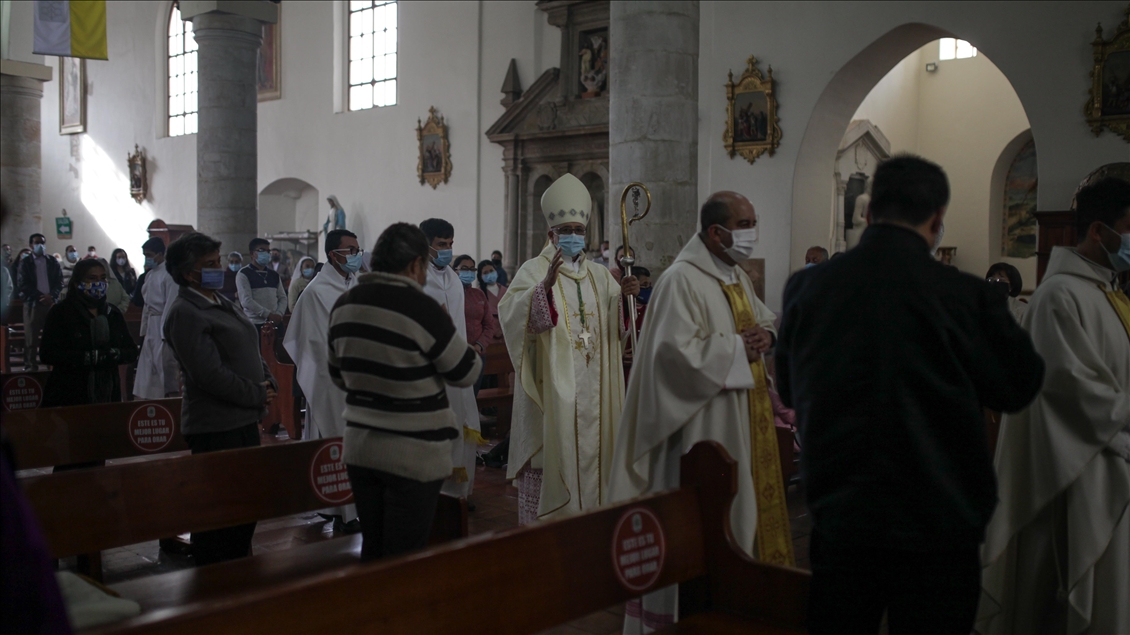 Penitents Celebrate Holy Week in Colombia's Tunja