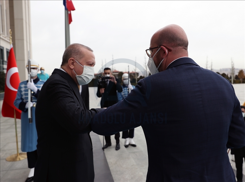 دیدار اردوغان با شارل میشل و اورسولا وان در آنکارا