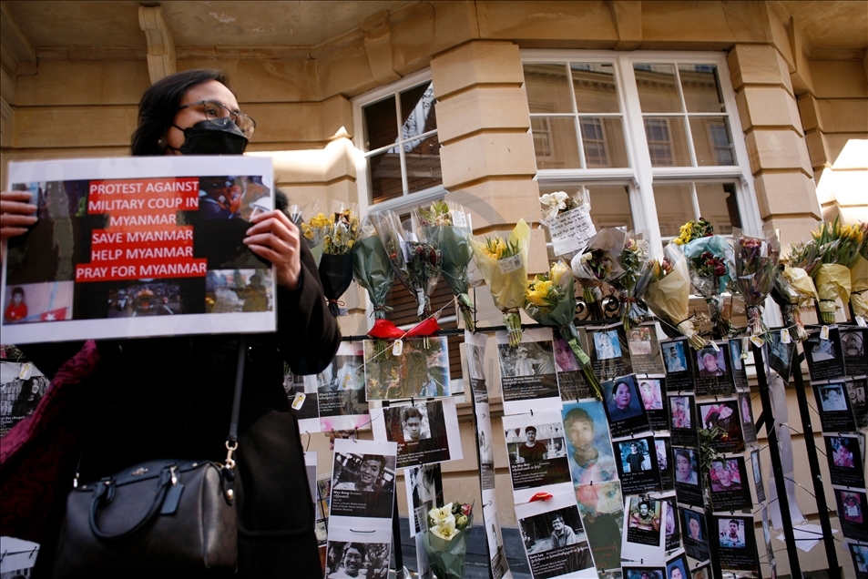 Embassy of Myanmar in London seized by allies of new regime