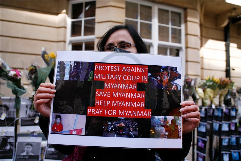 Embassy of Myanmar in London seized by allies of new regime