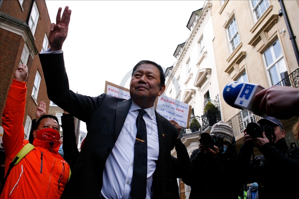 Embassy of Myanmar in London seized by allies of new regime