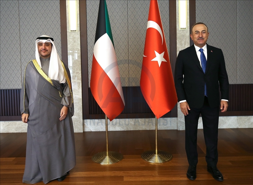 دیدار وزرای خارجه ترکیه و کویت در آنکارا 