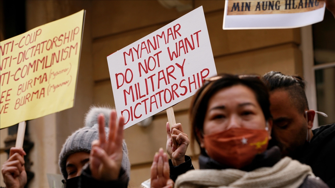 Embassy of Myanmar in London seized by allies of new regime