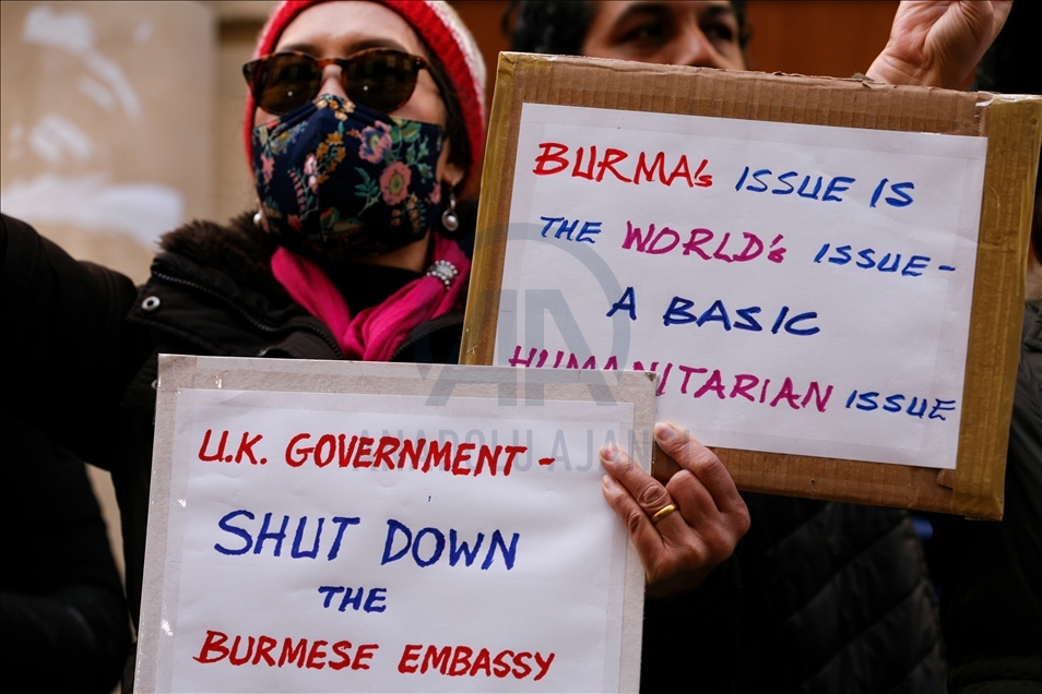 Embassy of Myanmar in London seized by allies of new regime