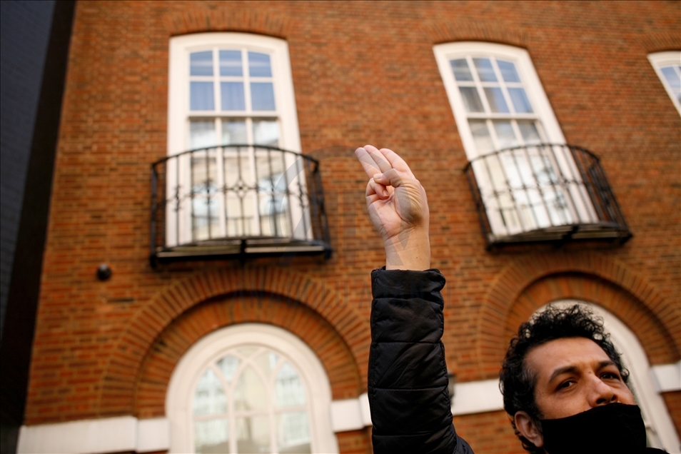 Embassy of Myanmar in London seized by allies of new regime