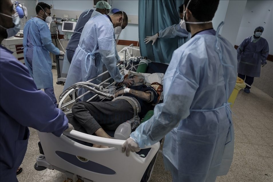 Gazze'de endişe verici boyuta ulaşan Kovid-19 salgını sağlık sistemini zorluyor