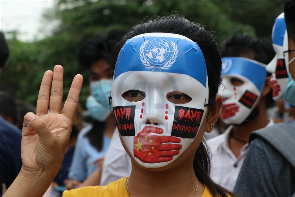 Protest in Myanmar