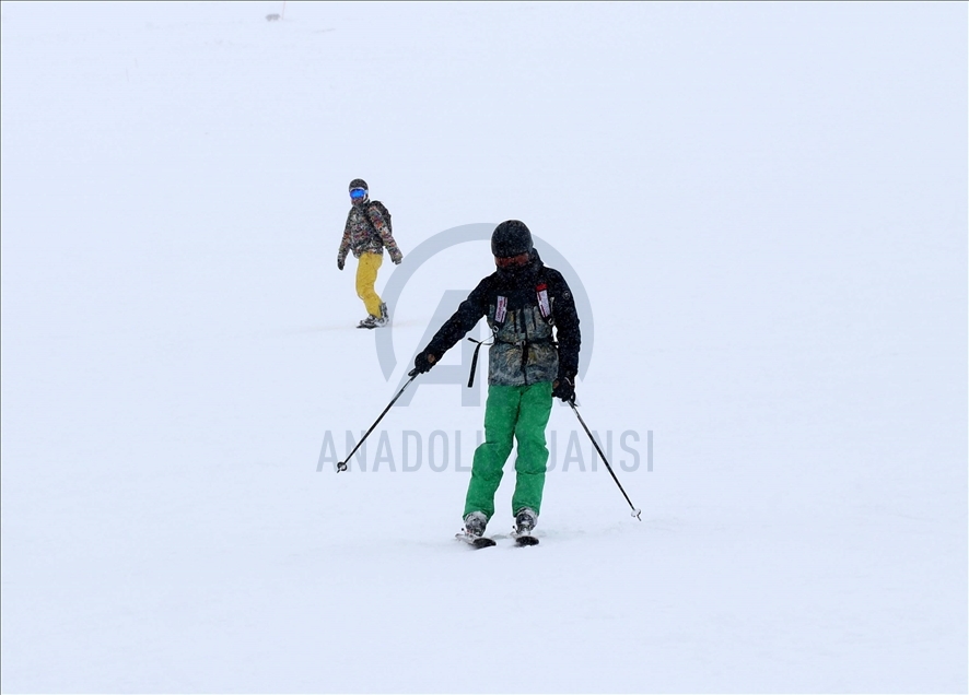 Erciyes'te kar kalınlığı 110 santimetre ölçüldü