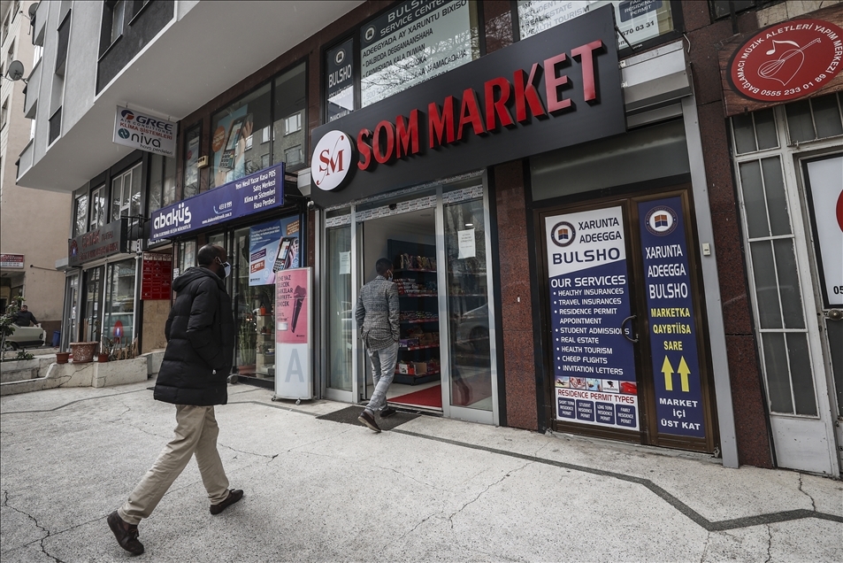 Somalian shops in Turkish capital
