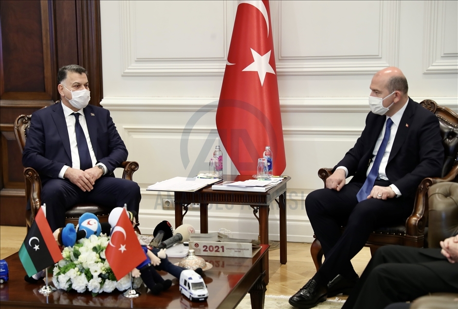 دیدار وزرای کشور ترکیه و لیبی در آنکارا 