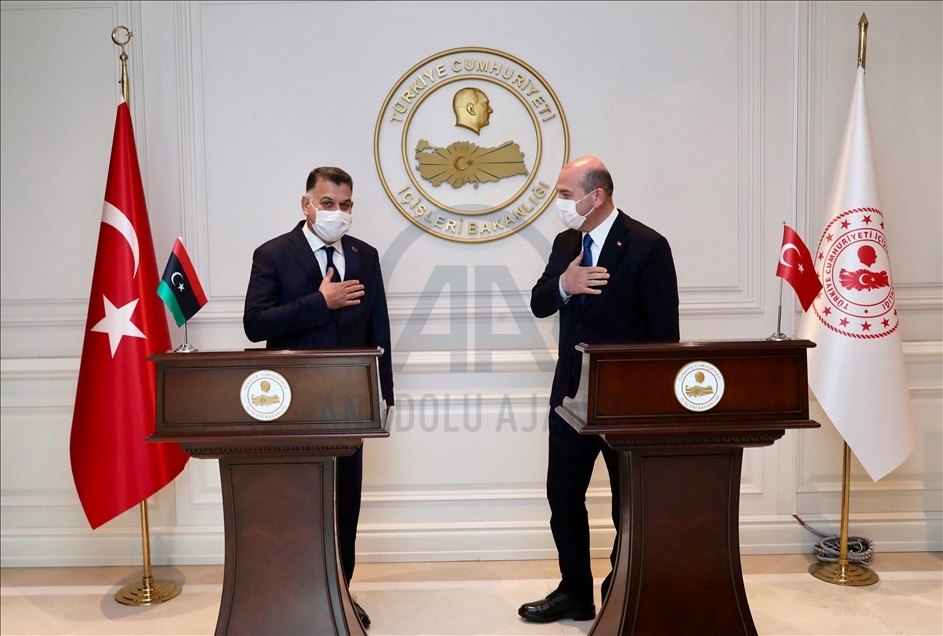 دیدار وزرای کشور ترکیه و لیبی در آنکارا 