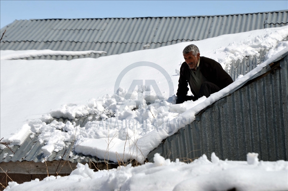 Высокогорные села провинции Муш на востоке Турции в середине апреля покрылись снегом.