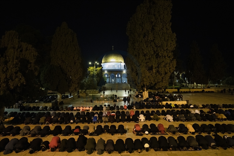 First tarawih prayer in Jerusalem