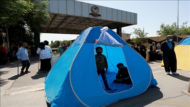 خاوەن پێداویستی تایبەت لەبەردەم ئەنجوومەنی وەزیران خیوەتیان هەڵدا