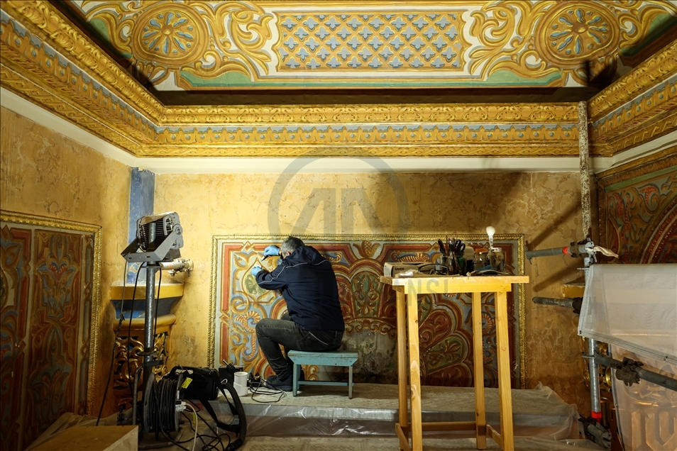 Boğaz'a nazır 156 yaşındaki Beylerbeyi Sarayı, özel tekniklerle restore ediliyor