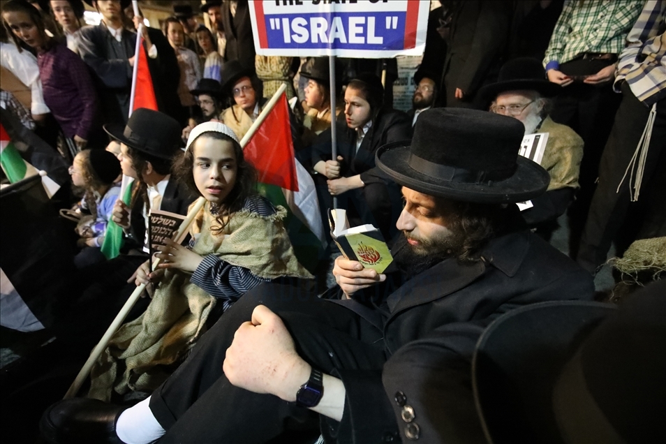 Ortodoks Yahudiler, Kudüs'te Siyonizim karşıtı gösteri düzenledi