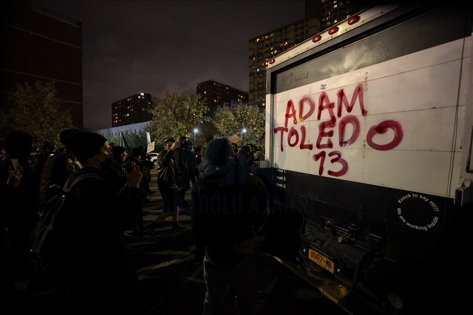 New York'ta polis şiddeti karşıtı protesto