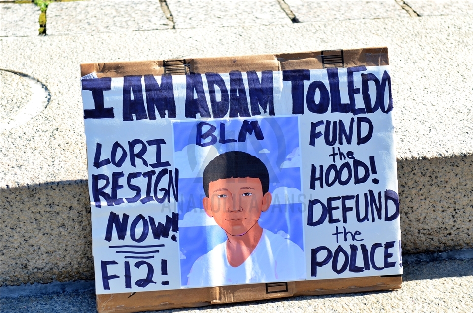 Adam Toledo protest in Chicago