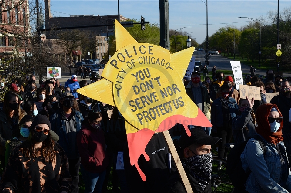 Adam Toledo protest in Chicago