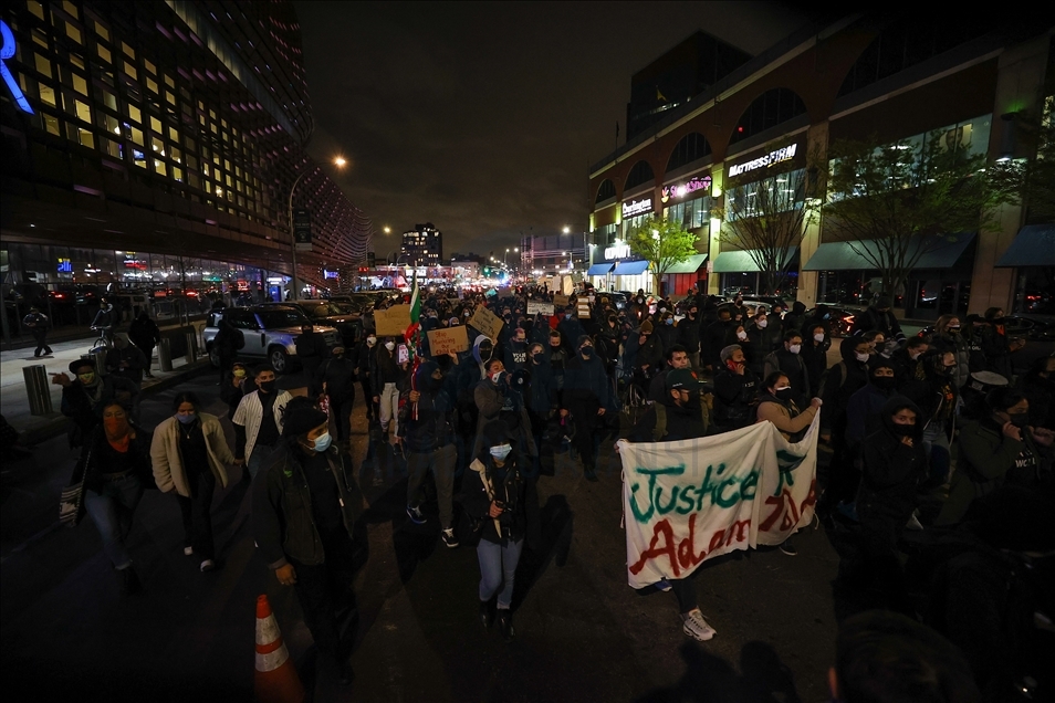 New York'ta polis şiddeti karşıtı protesto