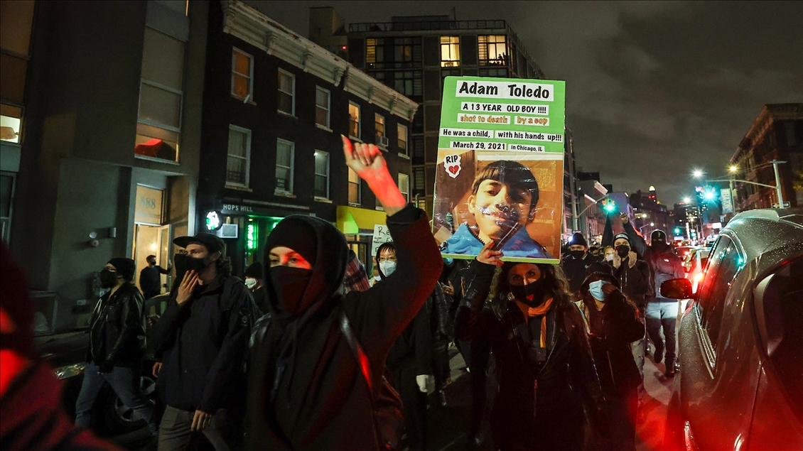 New York'ta polis şiddeti karşıtı protesto