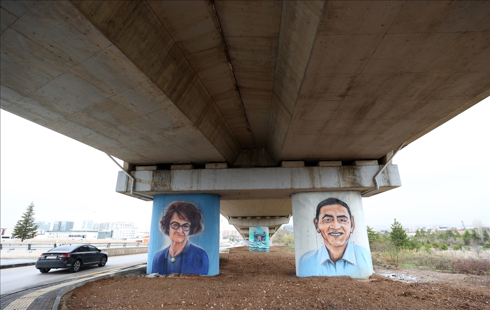 Graffitis of health workers in Ankara