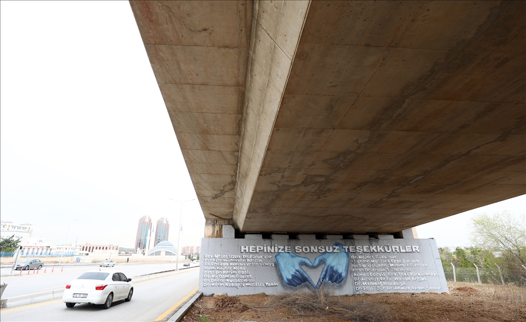 Graffitis of health workers in Ankara