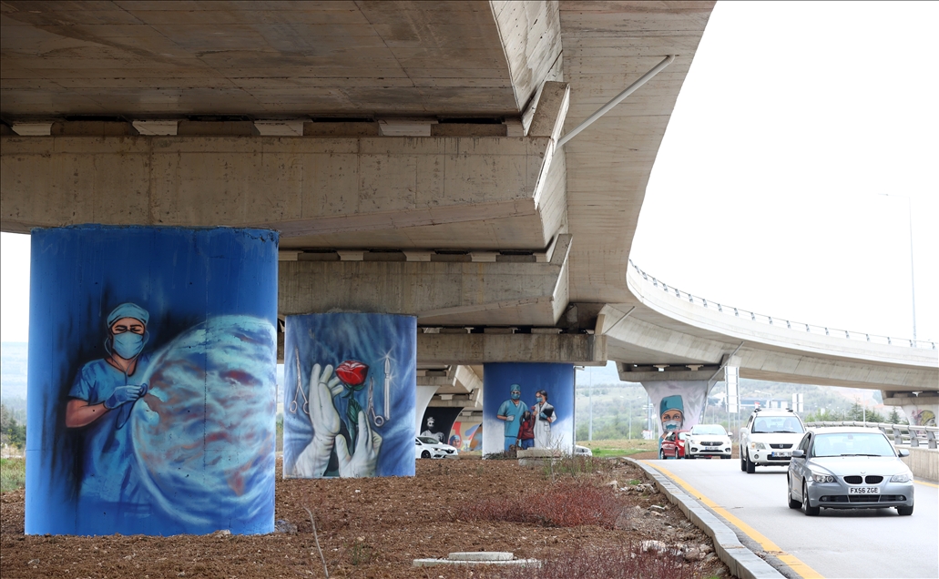 Graffitis of health workers in Ankara