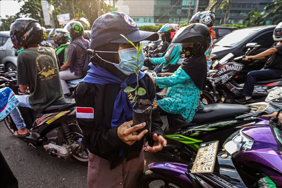 Aktivis lingkungan di Palembang peringati Hari Bumi Internasional