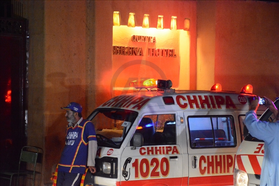 Blast in parking lot of luxury hotel in Quetta, Pakistan