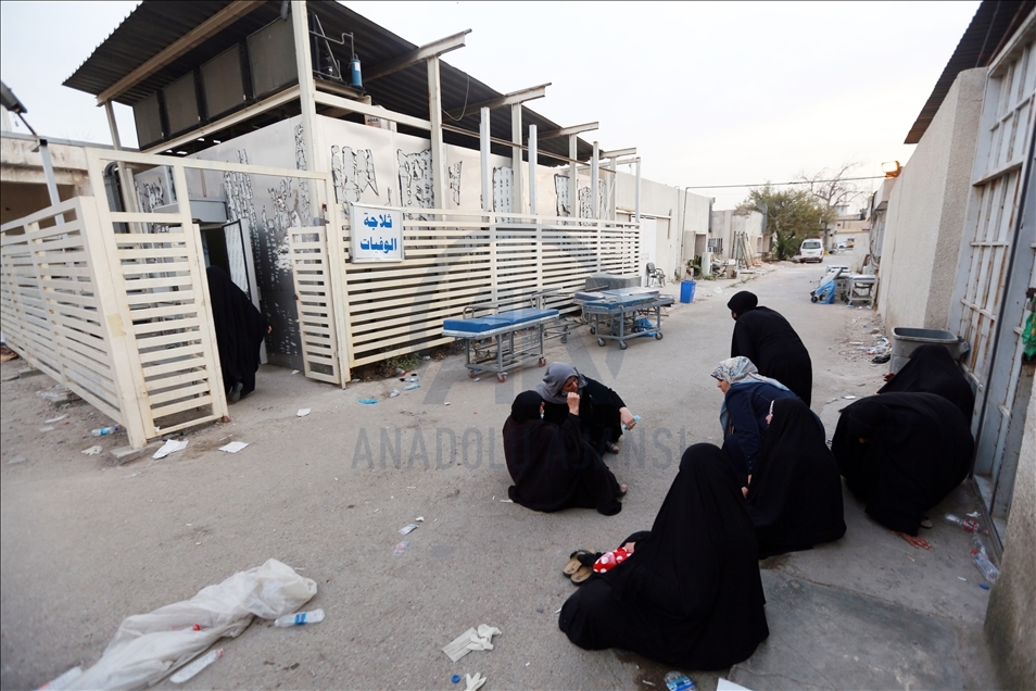 ئاگرکەوتنەوە لە نەخۆشخانەیەکی تایبەت بە کۆرۆنا لە بەغدا پایتەختی عێراق