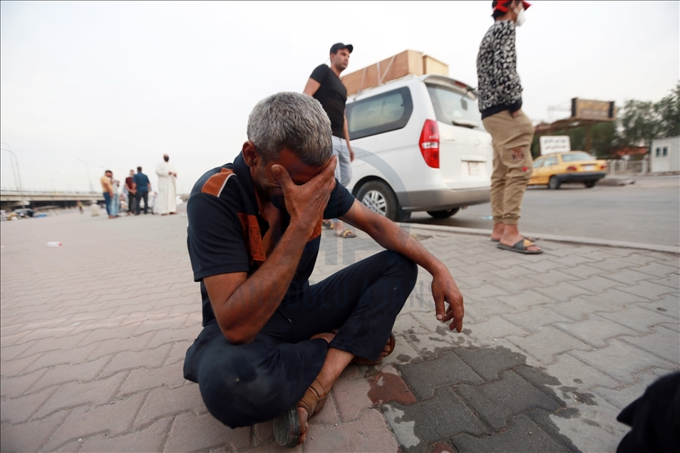 ئاگرکەوتنەوە لە نەخۆشخانەیەکی تایبەت بە کۆرۆنا لە بەغدا پایتەختی عێراق