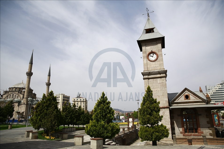Kayseri'de sokağa çıkma kısıtlaması nedeniyle sessizlik hakim