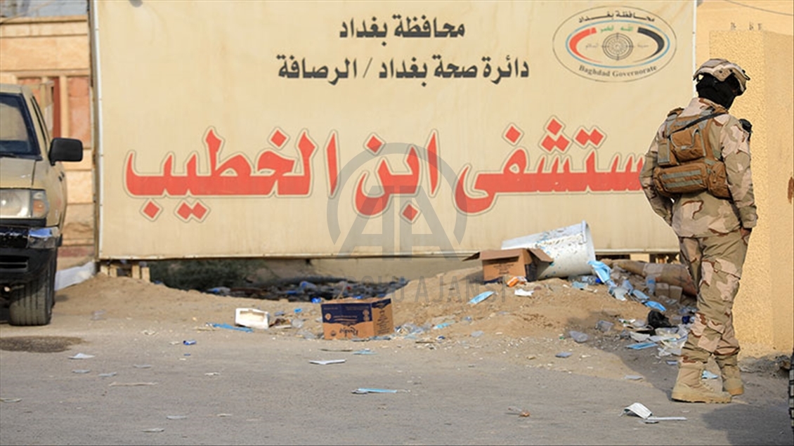 ئاگرکەوتنەوە لە نەخۆشخانەیەکی تایبەت بە کۆرۆنا لە بەغدا پایتەختی عێراق