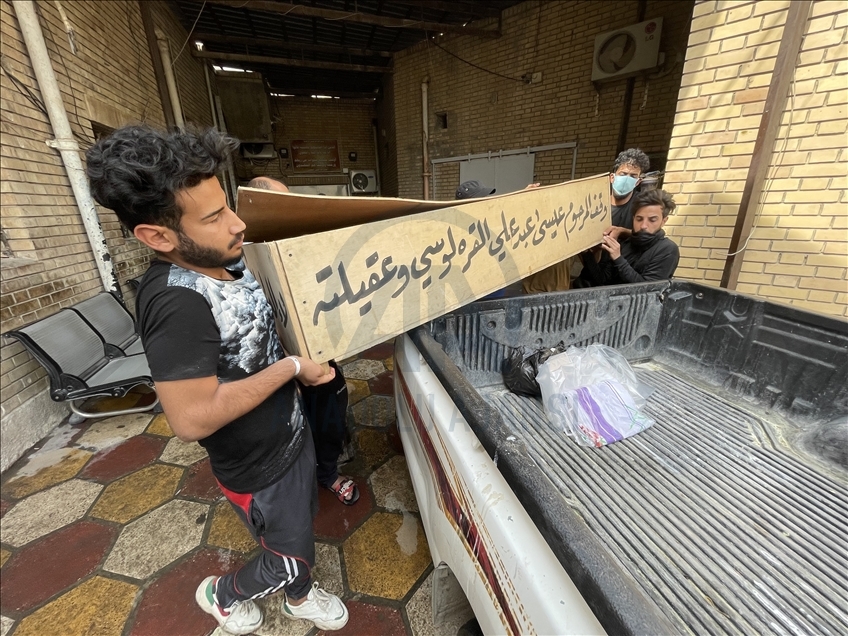 ئاگرکەوتنەوە لە نەخۆشخانەیەکی تایبەت بە کۆرۆنا لە بەغدا پایتەختی عێراق