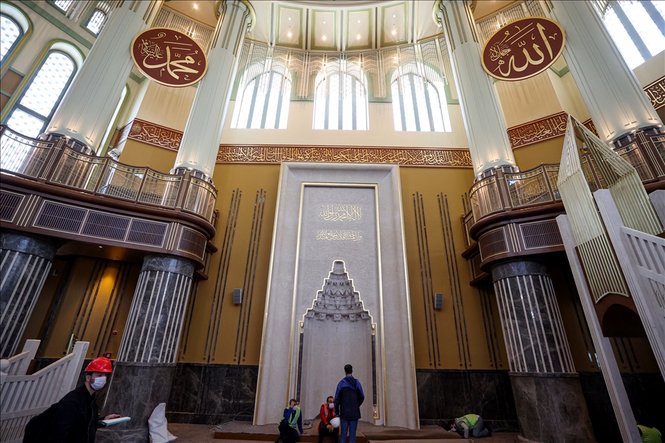 The mosque in Taksim Square to open towards the end of Ramadan