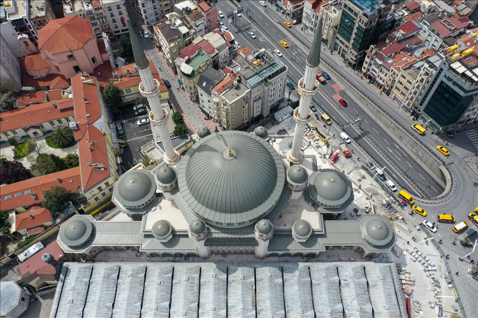 The mosque in Taksim Square to open towards the end of Ramadan