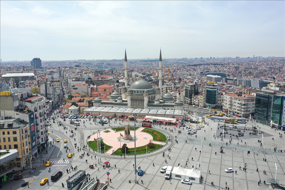 The mosque in Taksim Square to open towards the end of Ramadan