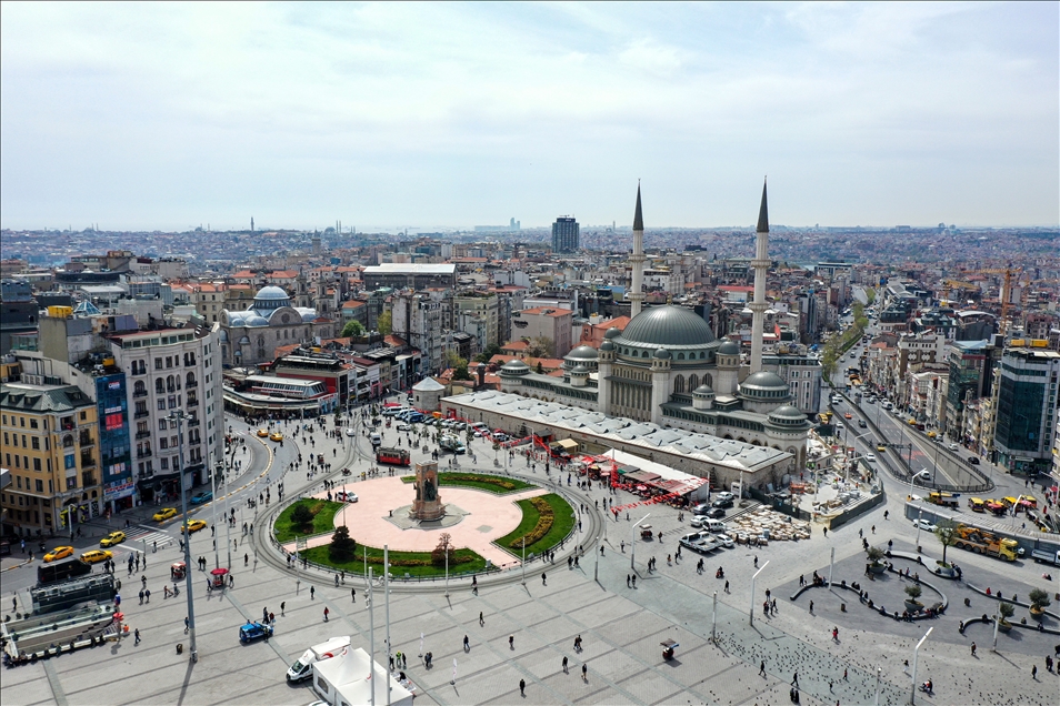 The mosque in Taksim Square to open towards the end of Ramadan