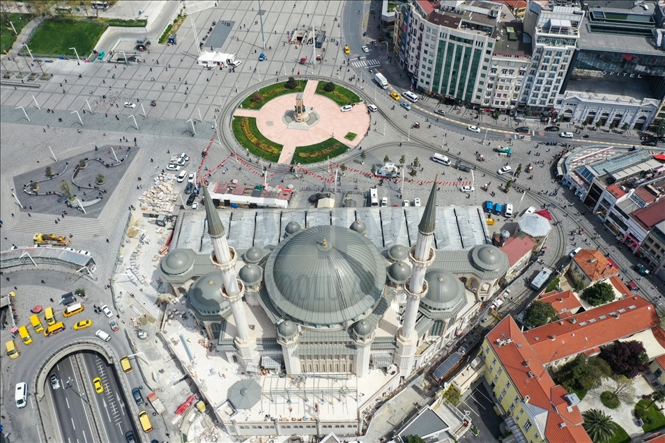 مسجد جدید میدان تقسیم استانبول آخرین جمعه ماه رمضان افتتاح می‌شود 