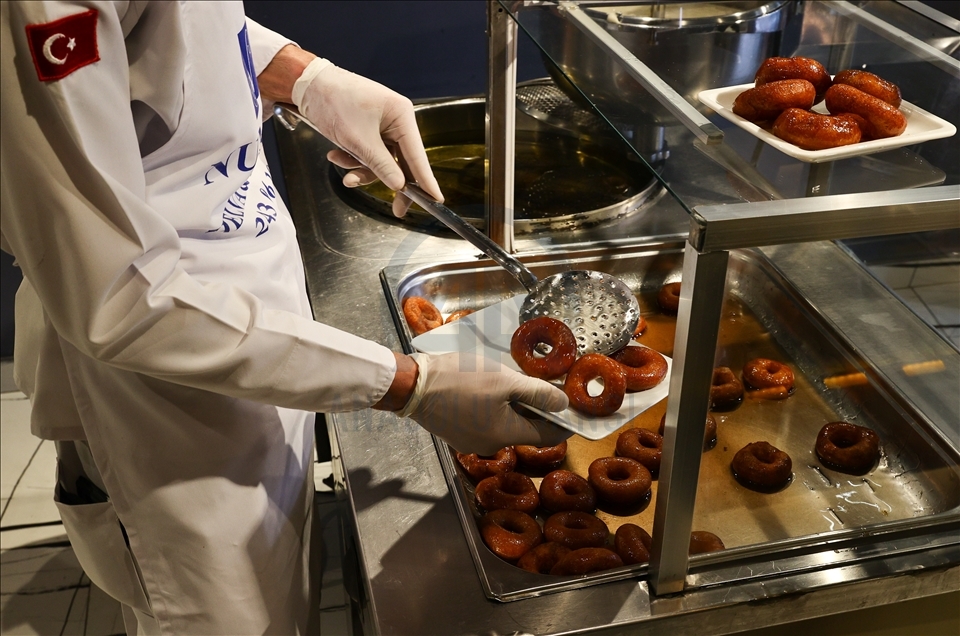 Turkish fried sweet dough "Lokma"