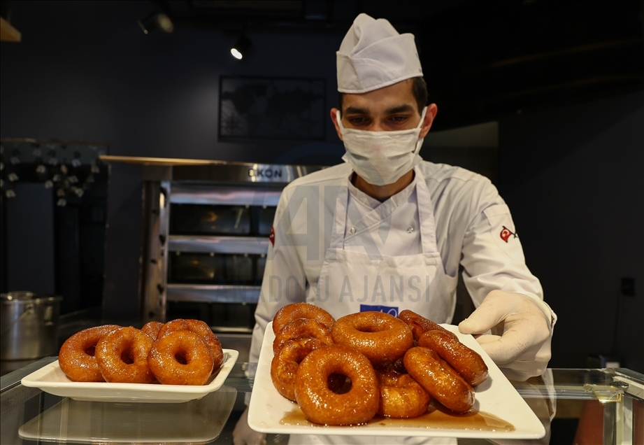 Turkish fried sweet dough "Lokma"