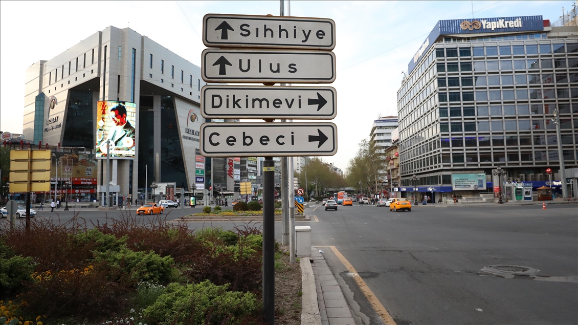 Ankara tam kapanma süreciyle sessizliğe büründü