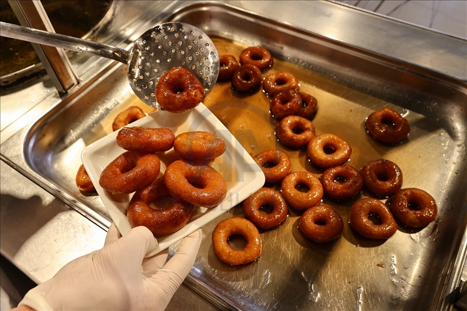 Turkish fried sweet dough "Lokma"