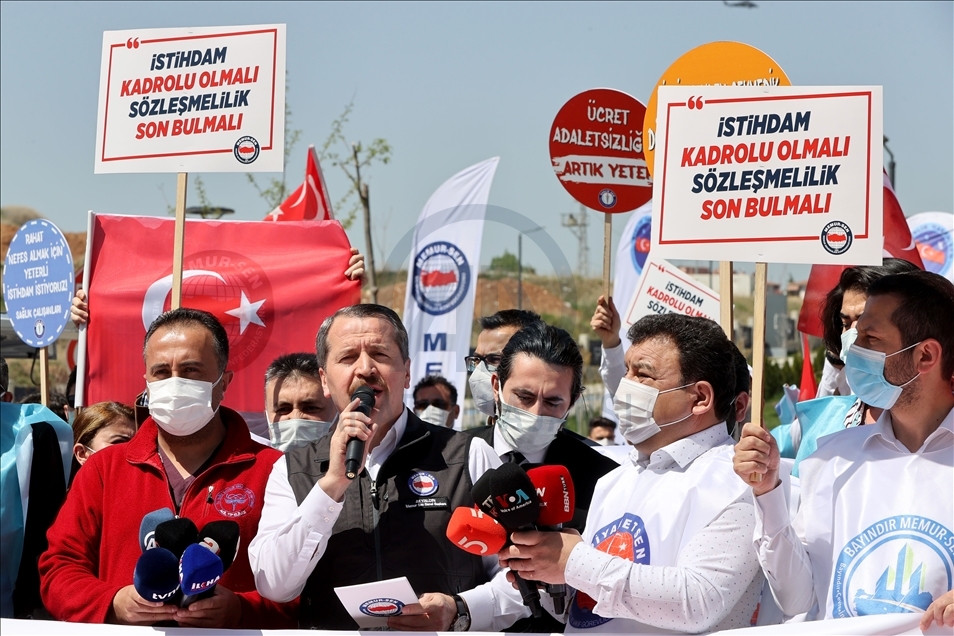 Memur-Sen Konfederasyonu 1 Mayıs etkinliği düzenledi