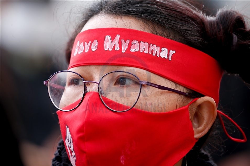 Solidarity rally for Myanmar pro-democracy movement held in London