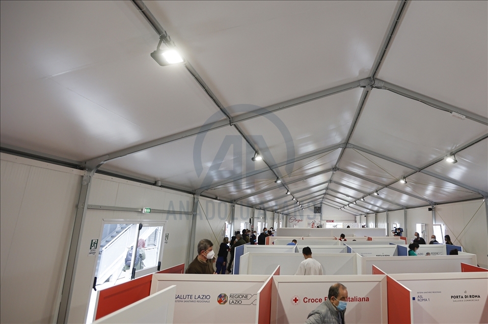 Inauguration of a new Covid-19 vaccine hub in Rome