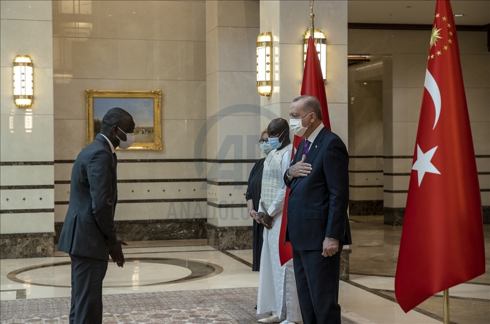 سفیر گینه بیسائو استوارنامه خود را تقدیم اردوغان کرد 