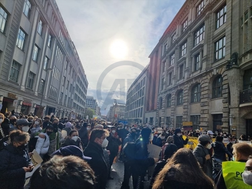 Colombianos apoyan el paro nacional desde Berlín, Alemania